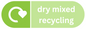Dry Mixed Recycling Pill Shaped Sticker