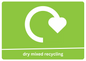A4 Dry Mixed Recycling Sticker