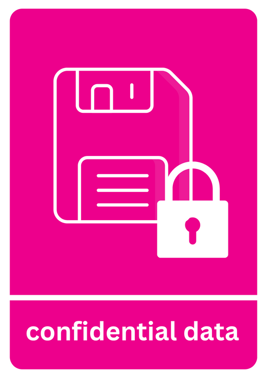 Confidential Data Recycling Sticker