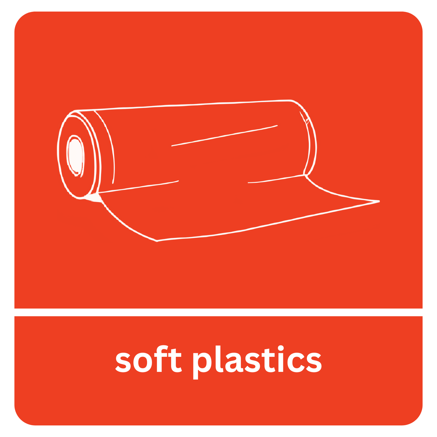 Soft Plastics Recycling Sticker