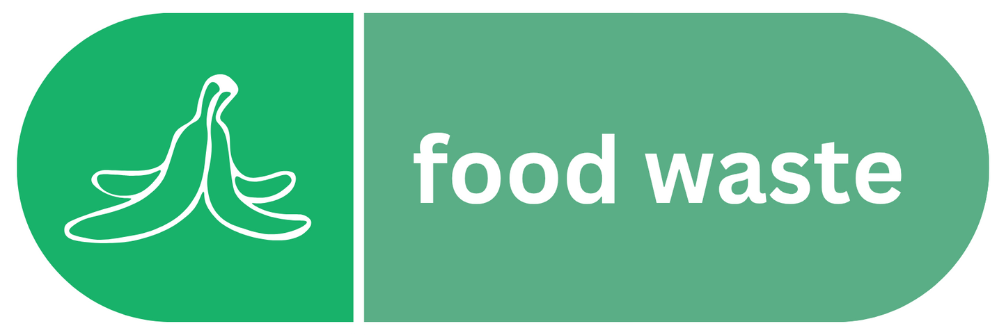 Food Waste Pill Shaped Sticker