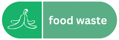 Food Waste Pill Shaped Sticker