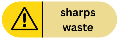 Sharps Waste Sticker