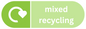 Mixed Recycling Pill Shaped Sticker