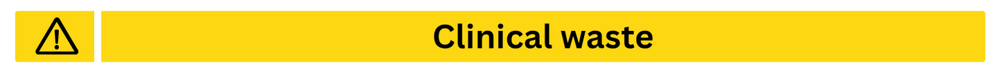 Clinical Waste Sticker
