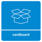 Square Cardboard Recycling Sticker