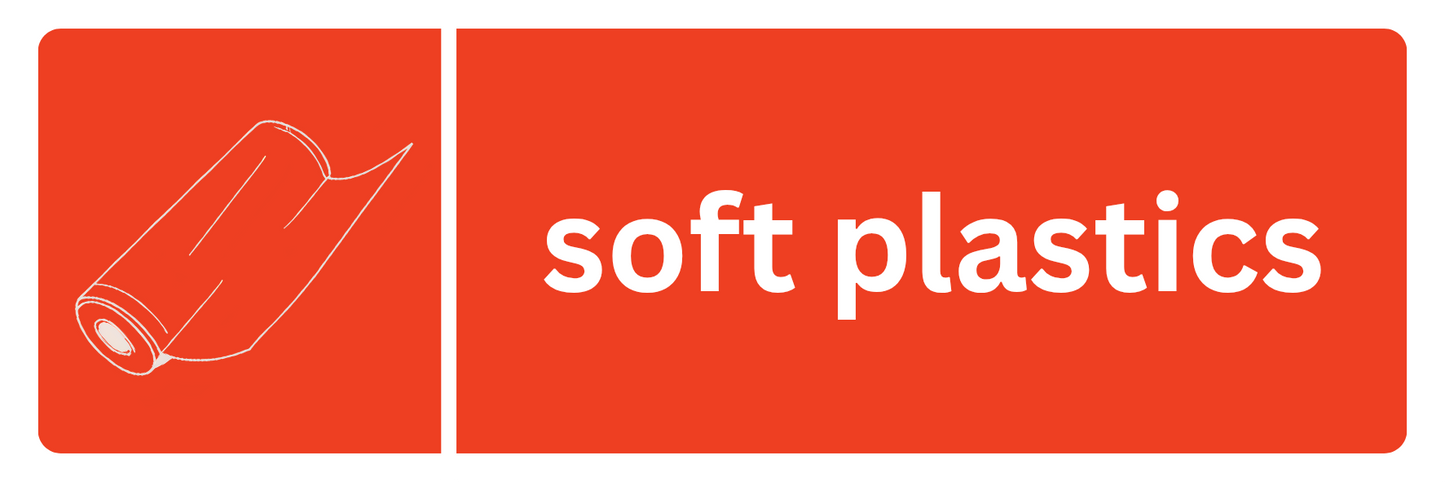 Soft Plastics Recycling Sticker