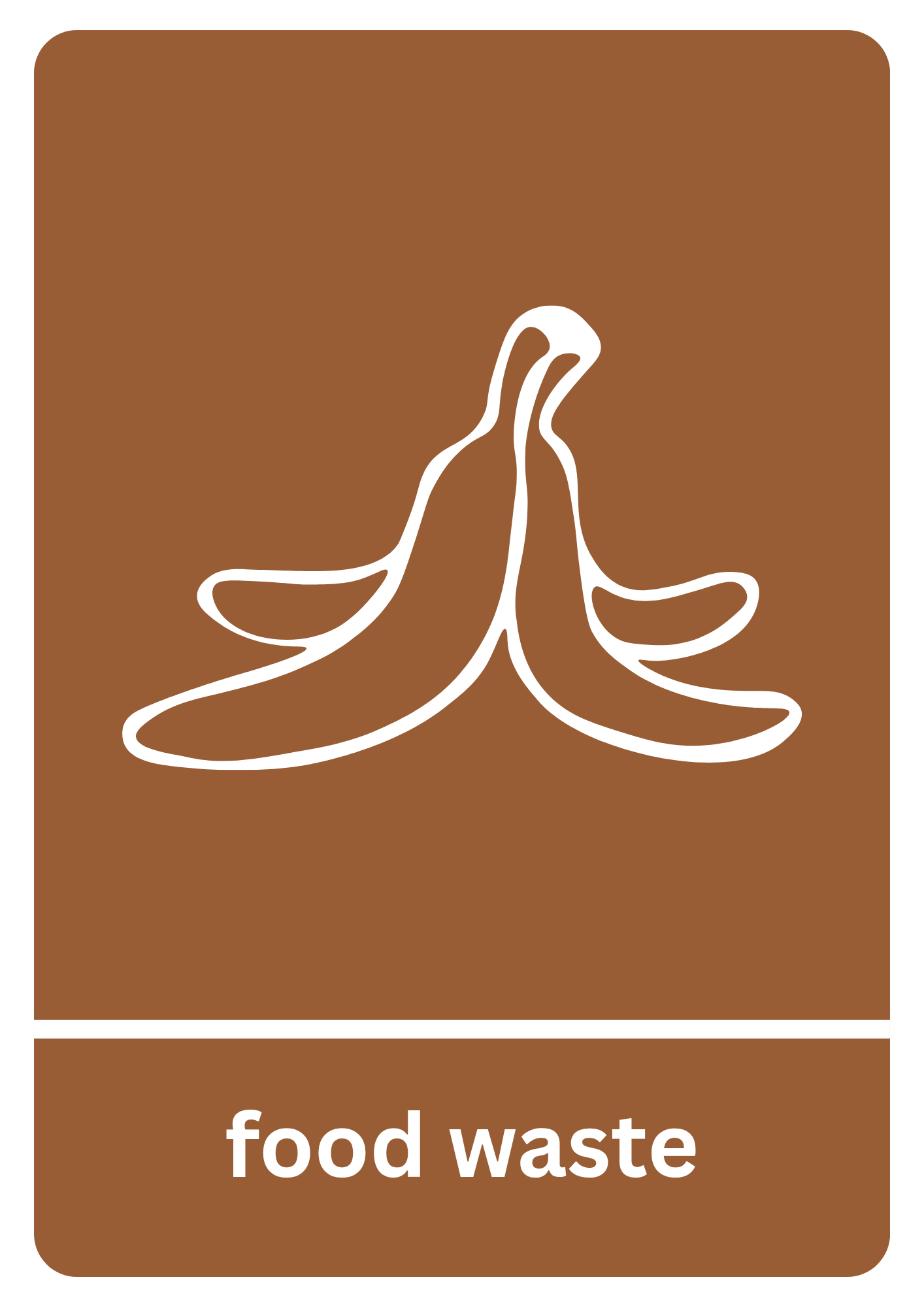 A5 Food Waste Recycling Sticker