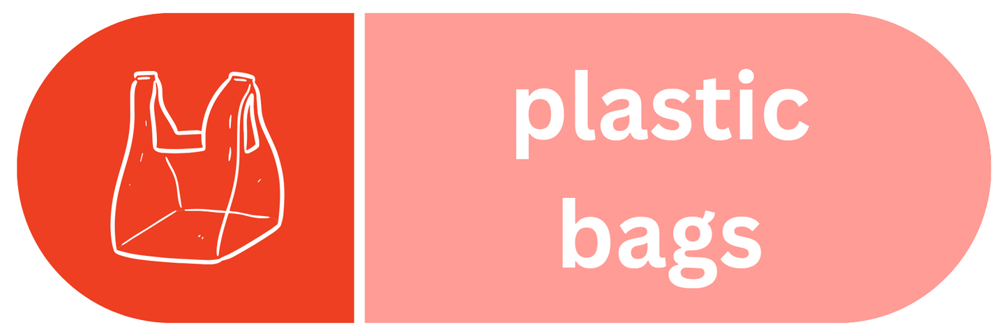 Plastic Bags Recycling Sticker