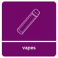 Square Vape Recycling Sticker