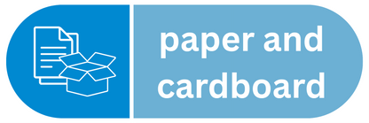 Downloadable Paper and Cardboard Recycling Sticker
