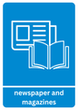 Newspaper and Magazine Recycling Sticker