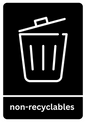 A5 Non-Recyclables Sticker