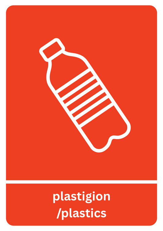 Downloadable Bilingual Plastics Sticker