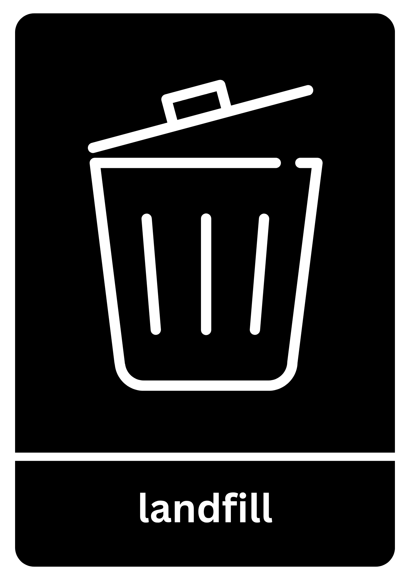 Landfill Waste Sticker
