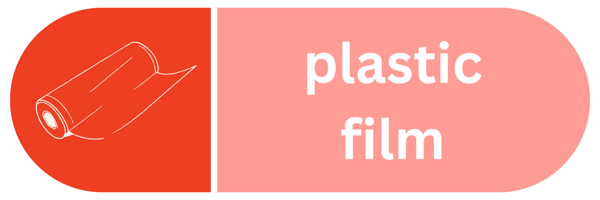 Plastic Film Recycling Pill Shaped Sticker