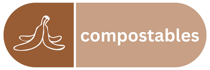 Compostables Pill Shaped Sticker
