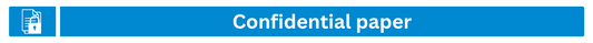 Confidential Paper Recycling Lid Label